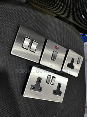 Fancy Stainless Steel Switch and Socket