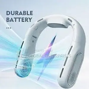 Foldable Rechargeable Hanging Neck Fan With Rechargeable Battery