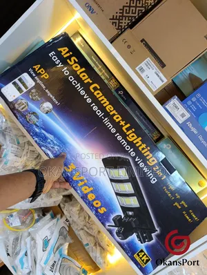 Ai Solar Camera Light 2in1 Triple Lens PTZ CCTV Outdoor Security 5mp 2