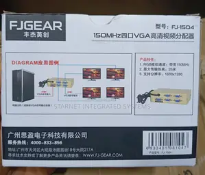 Fjgear 4 Port Vga Splitter
