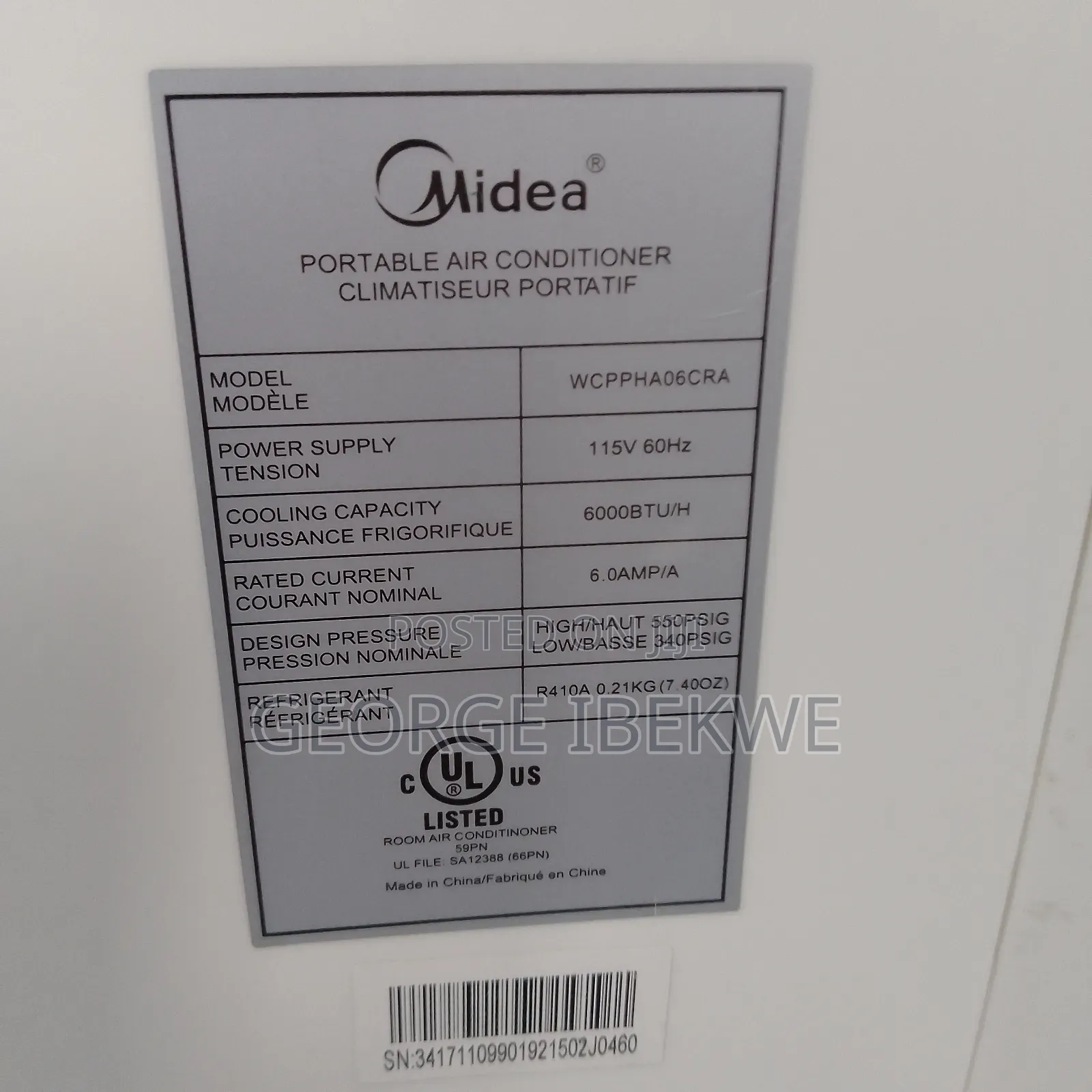 Mini Midea Bought Brand New Used