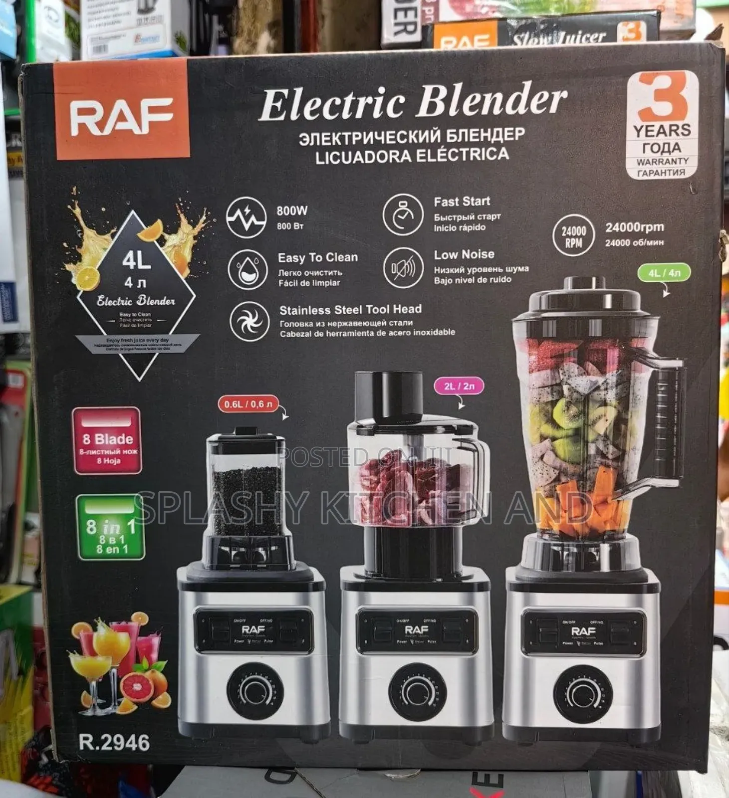 Raf 8 in 1 Electric Blender