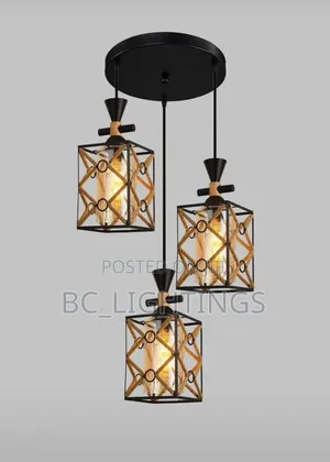 3 in 1 Iron Pendant Light