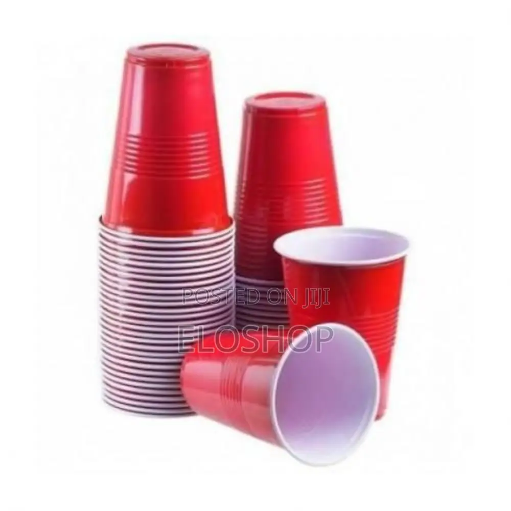 Disposable Red Plastic Party Cups in Lagos