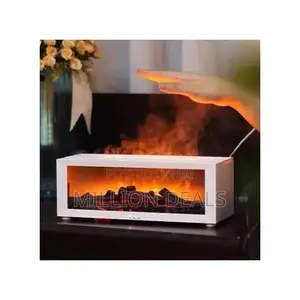 Fireplace Flame Air Diffuser Humidifier, 7 Colors Aromatherapy