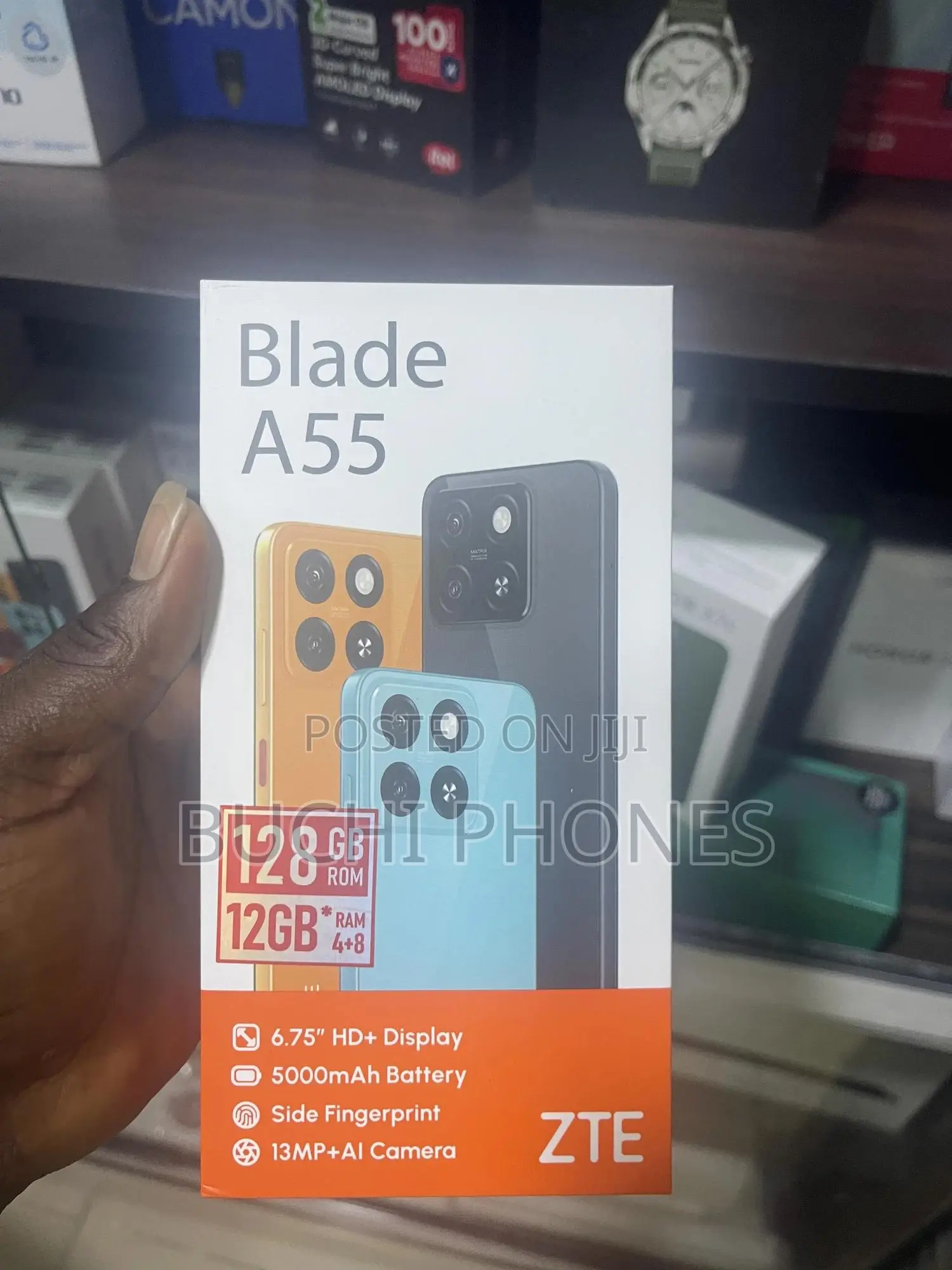 New ZTE A55 128 GB Black