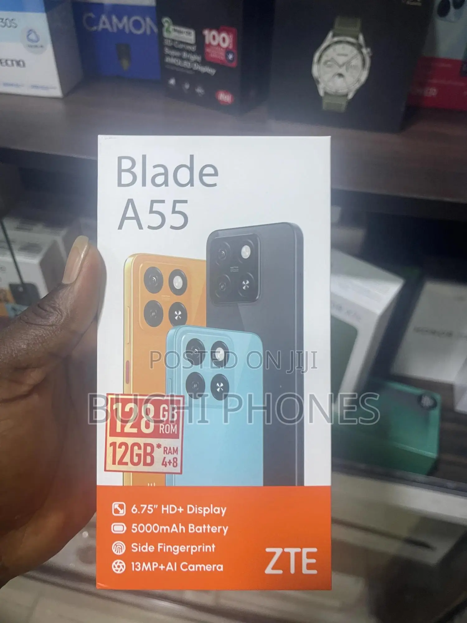 New ZTE A55 128 GB Black