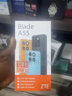 New ZTE A55 128 GB Black