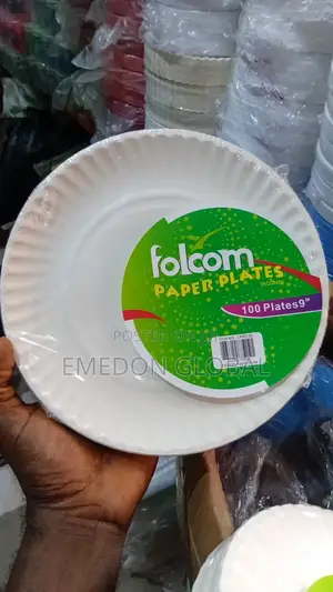 Disposable Food Paper Plates Falcon. 100pcs