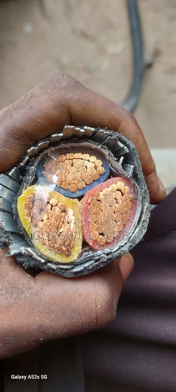 240mmx3core Amoured Cable
