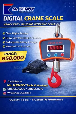 Digital Crane Scale – Heavy Duty Hanging Weighing Scale