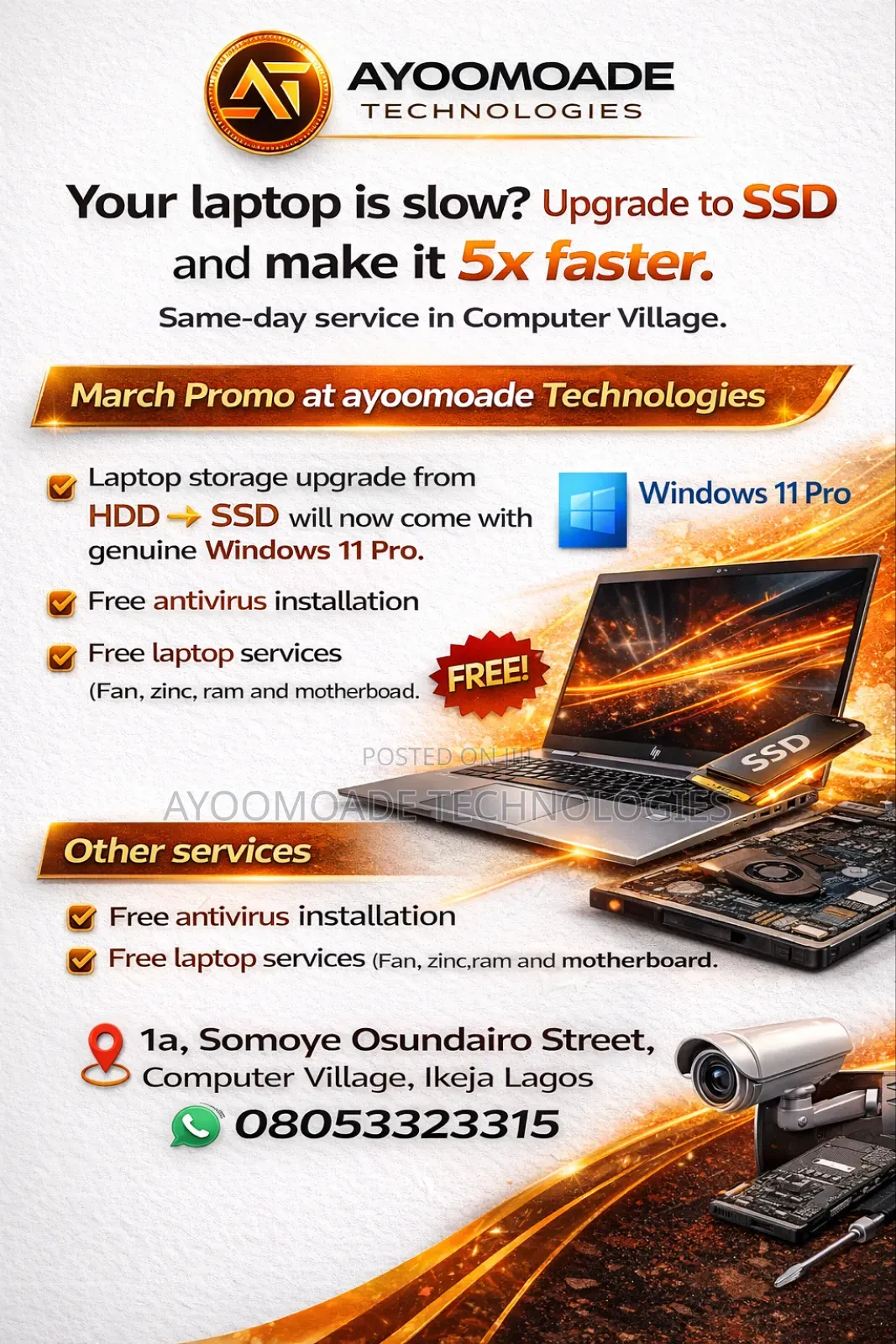 Laptop Upgrade Service