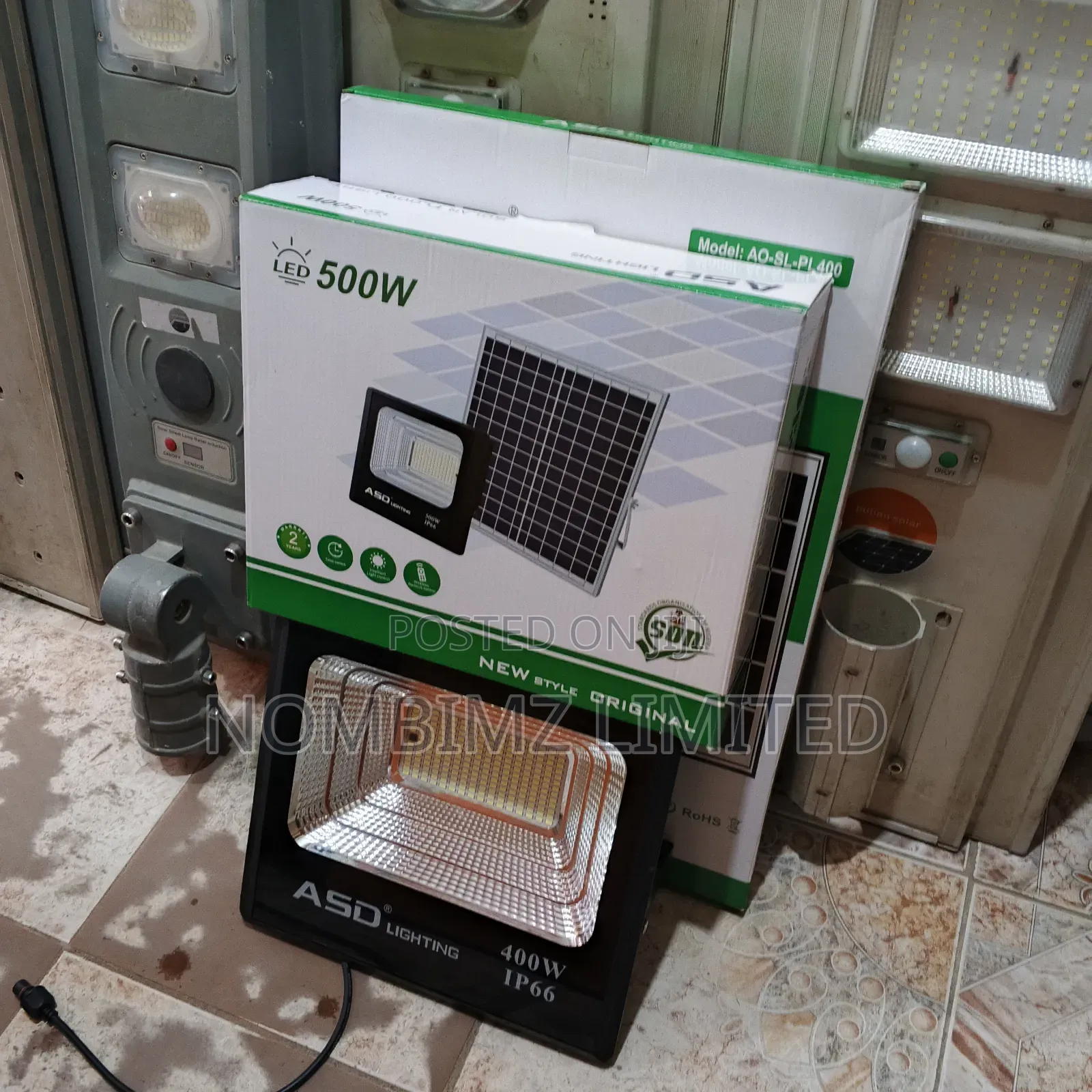 400w Asd All-in-One Solar Flood Light