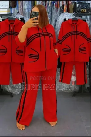 Hot  Pepper Red Two-Piece Trousers Turkey Wear