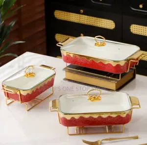 3pcs Dish Set With Stand
