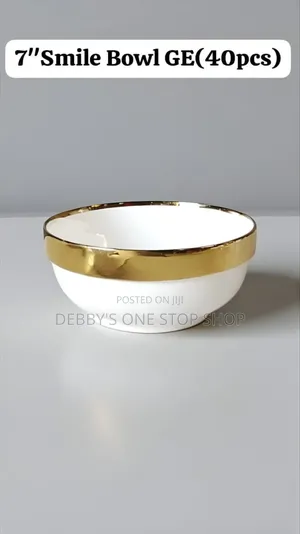 Gold Tip 7" Smile Bowl(40 Pcs)
