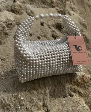 Hand Made Beaded Pearl Bag