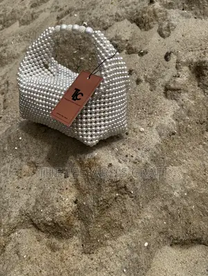 Hand Made Beaded Pearl Bag