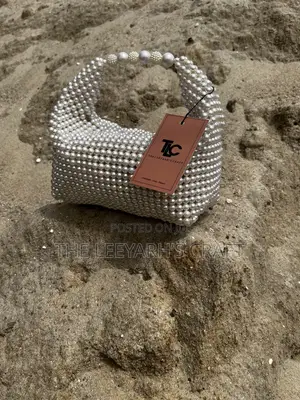 Hand Made Beaded Pearl Bag