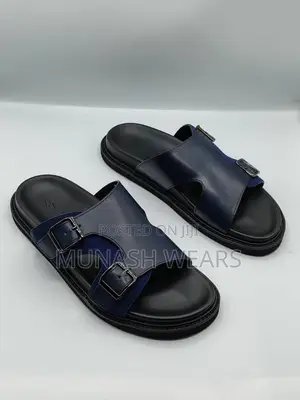 Italian Leather Slipers For Men 40-46