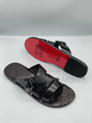 Original Leather Italian Slipers For Men 40-46