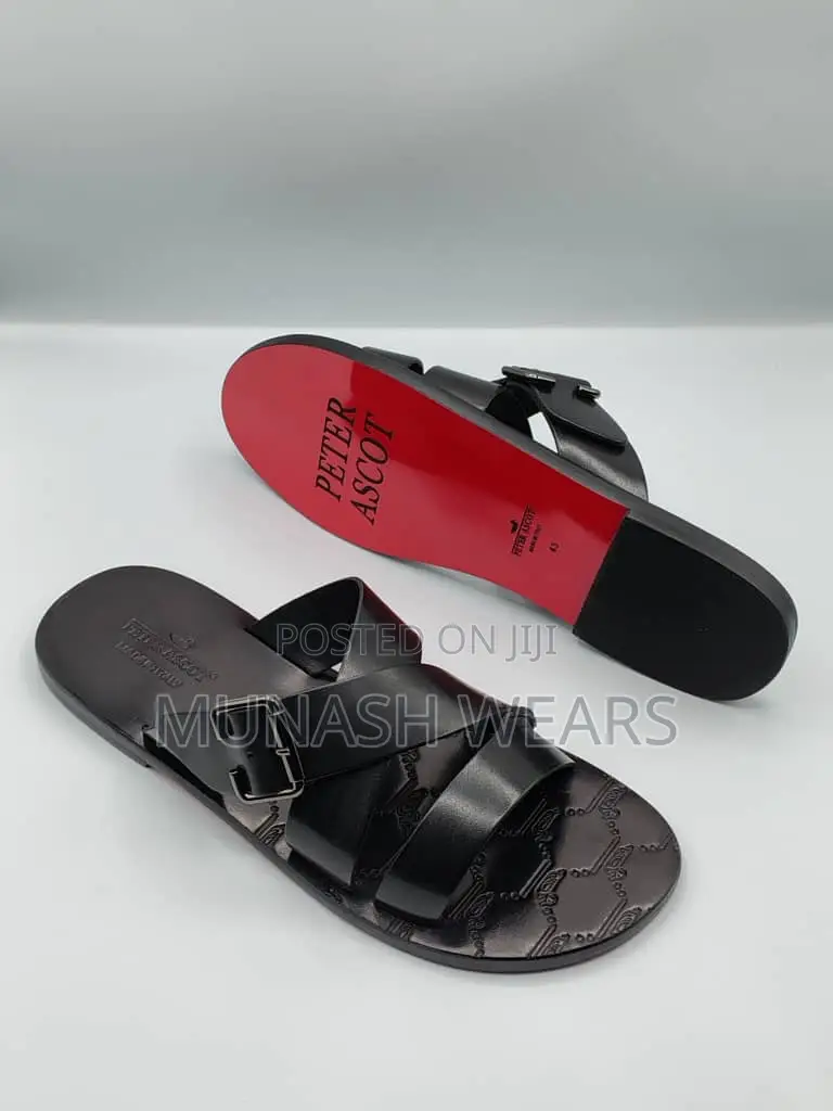 Original Leather Italian Slipers For Men 40-46