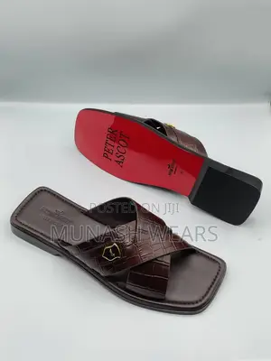 Original Leather Italian Slipers For Men 40-46