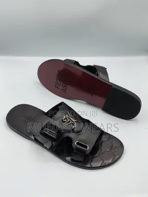 Original Leather Italian Slipers For Men 40-46