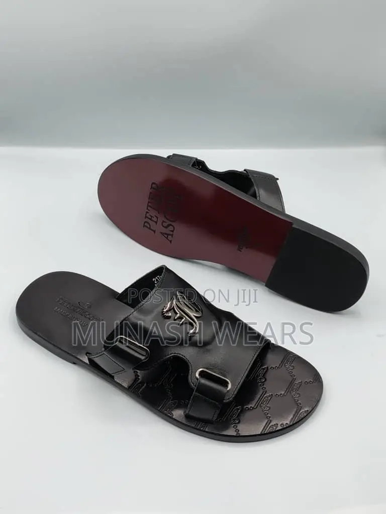 Original Leather Italian Slipers For Men 40-46