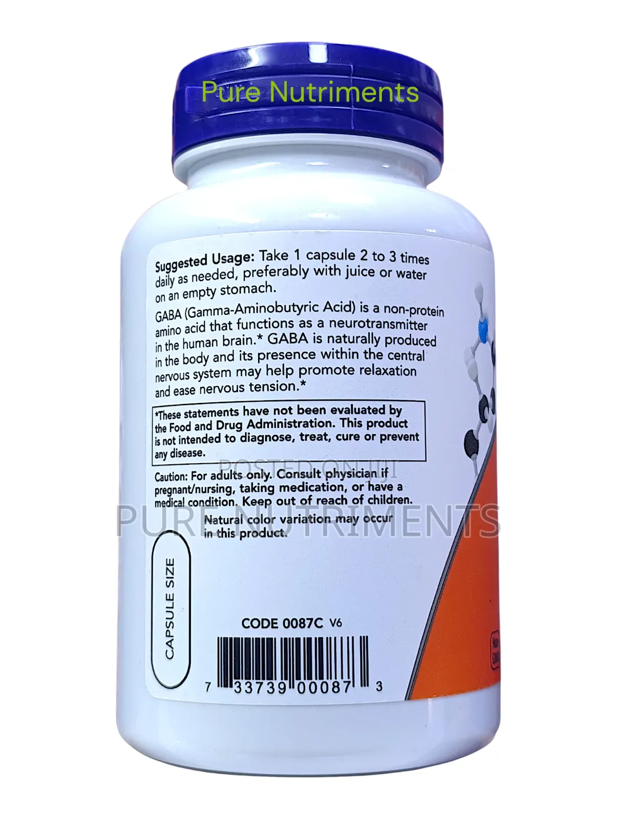 Now Gaba 500 Mg 90 Capsules