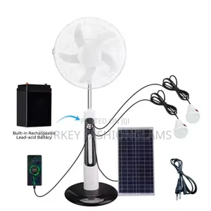Solar and Electric Rechargeable Fan