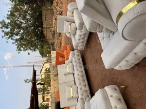 Unique Touches Golden Ciriculus Luxury Sofa,Gray Colour