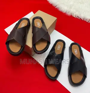 Zara Leather Slipers 40-46