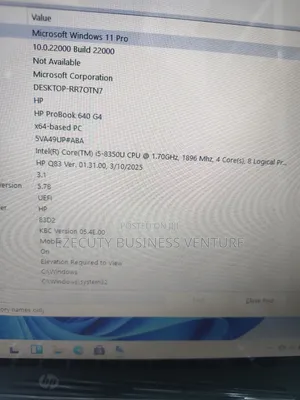 Laptop HP ProBook 640 G4 8GB Intel Core i5 SSD 256GB