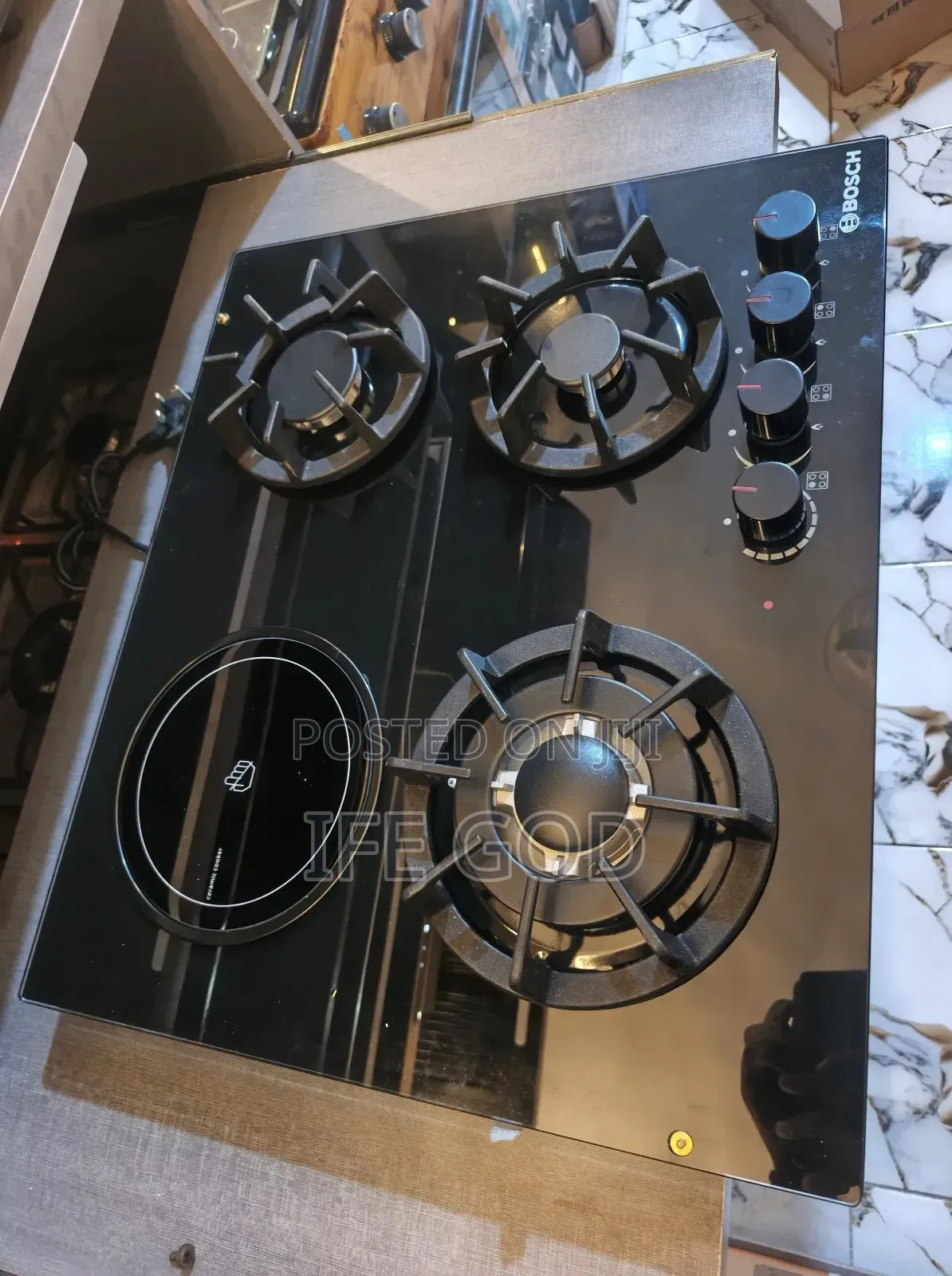 Quality Bosch Built-in Luxury Premium Gas & Electric Cooker Hob 3+1
