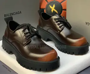 Balenciaga Quality Luxury Men Genuine Leather Shoe