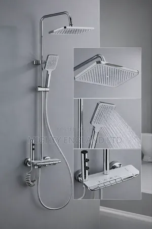 Chrome-Plated Bathroom Piano Key Shower System