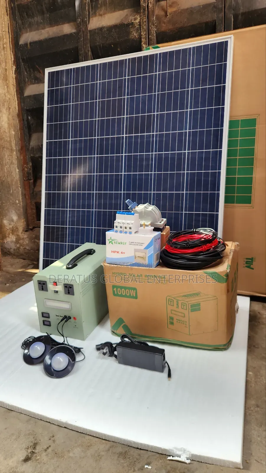 1000w All Top Solar Generator With Solar Panel