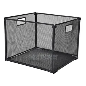 Metal Mesh Collapsible Wire Storage Basket