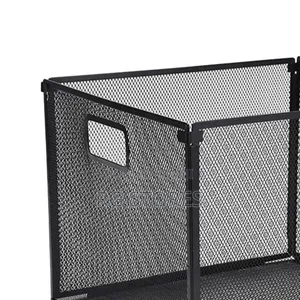 Metal Mesh Collapsible Wire Storage Basket