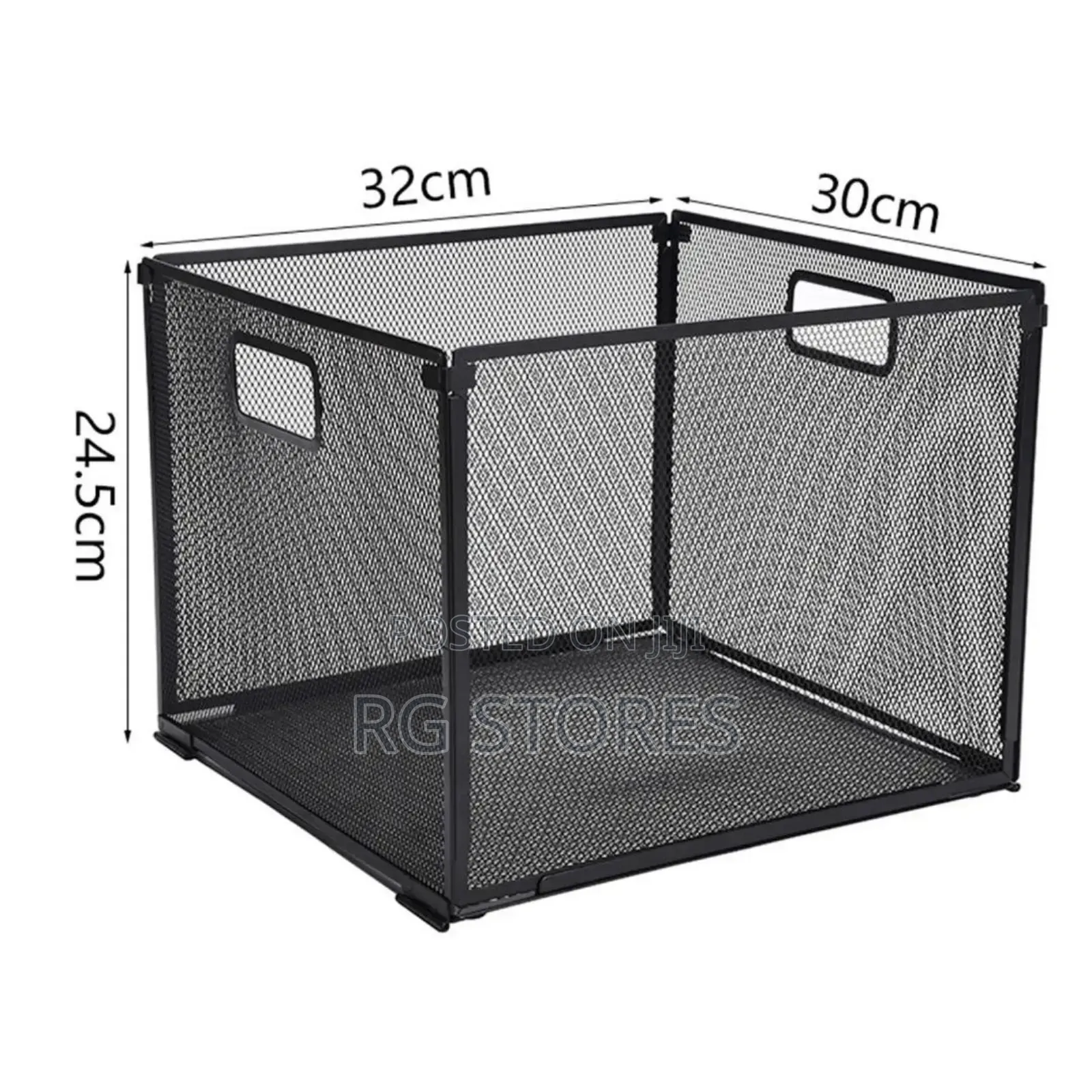 Metal Mesh Collapsible Wire Storage Basket