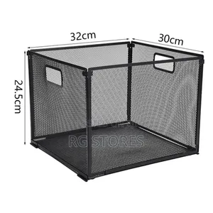 Metal Mesh Collapsible Wire Storage Basket