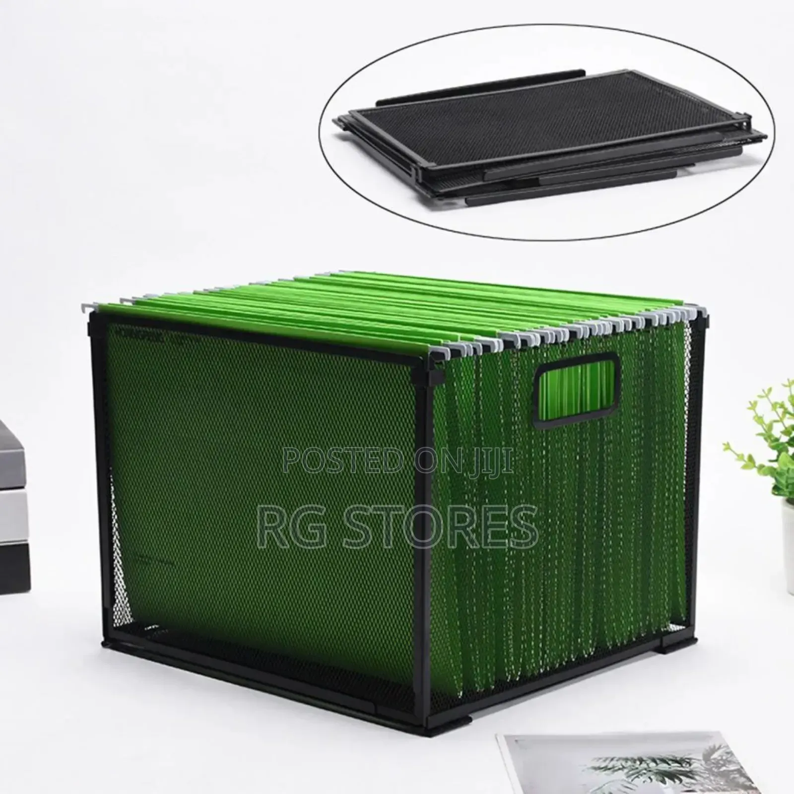 Metal Mesh Collapsible Wire Storage Basket