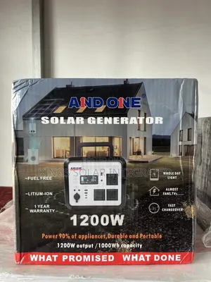 And One Solar Generator 1200w