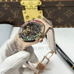 Automatic Audemars Piguet Chain Watch With Stones Body