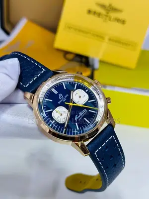 Chlorograph Breitling Leather Watch