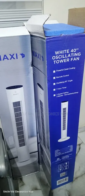 Maxi 40" Tower Fan (White)