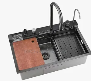 Handmade Automatic Gray Sink