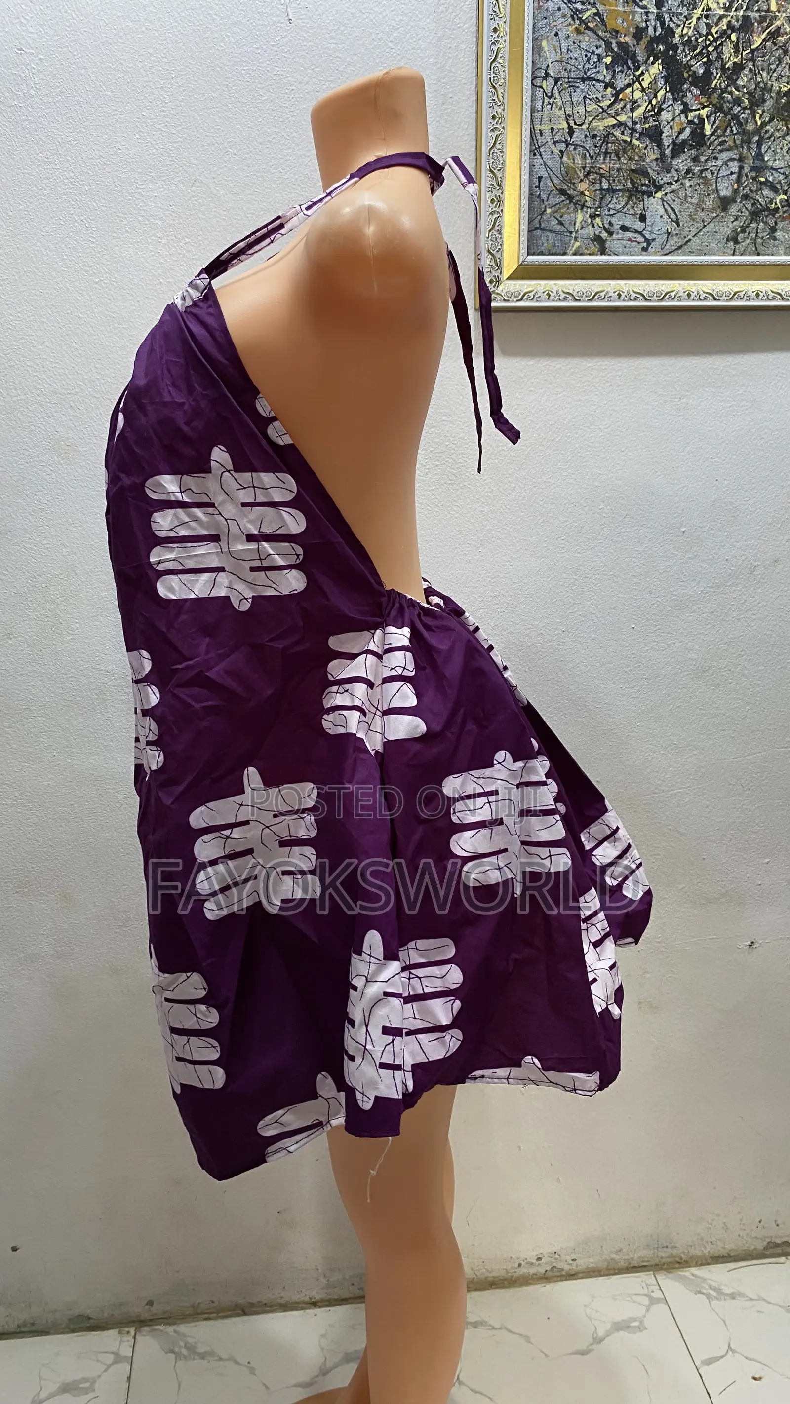 Ankara Low Back Gowns