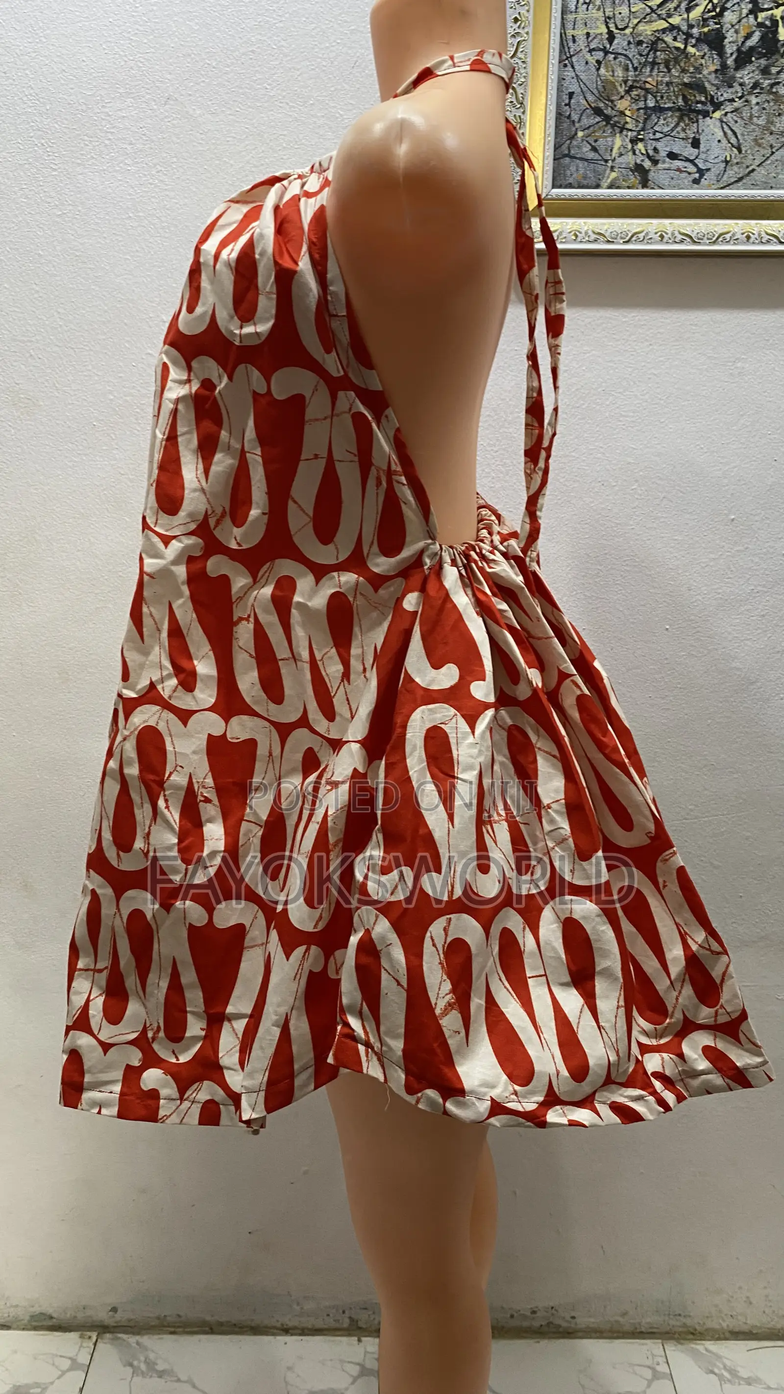 Ankara Low Back Gowns